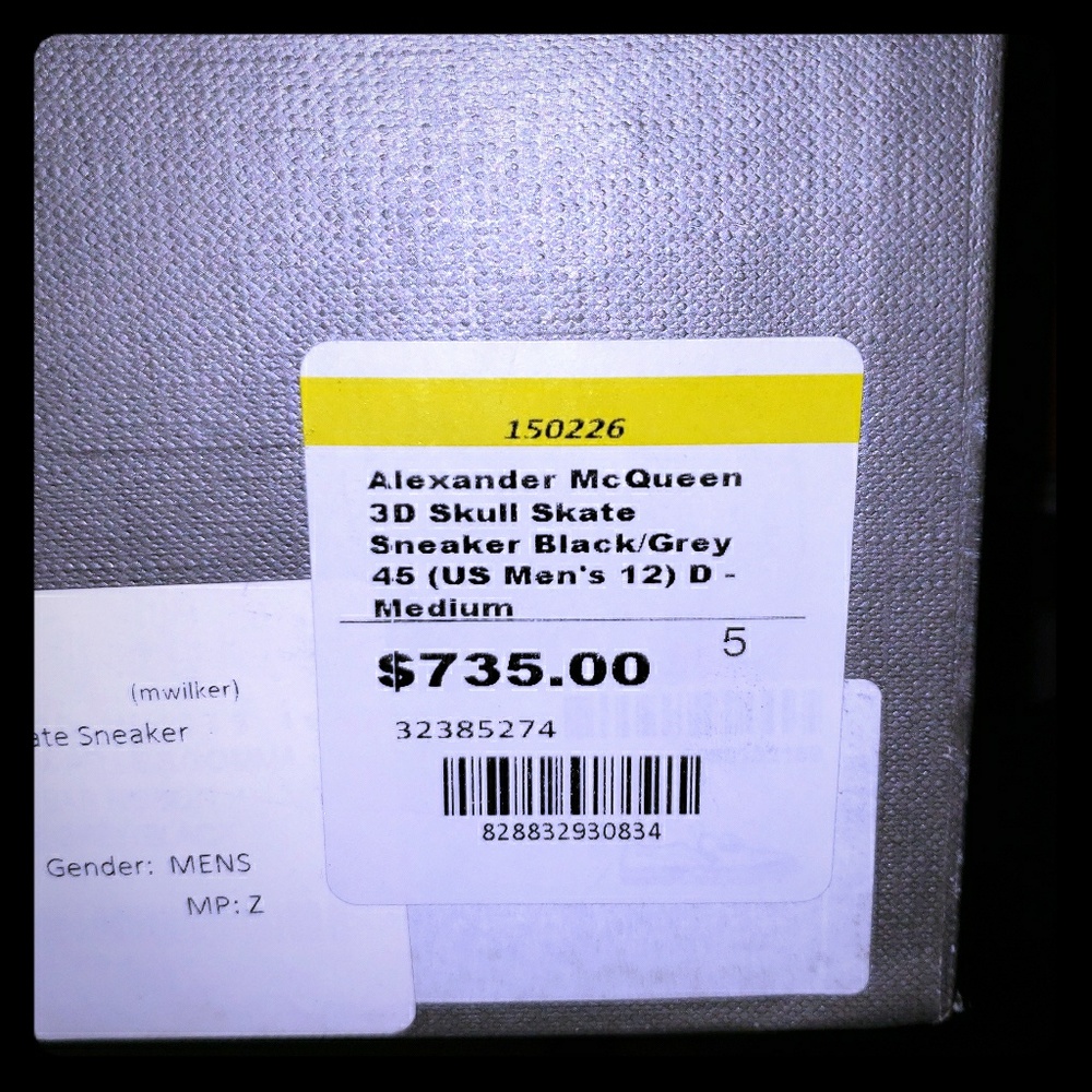 Alexander McQueen 3D Skull Skater shoes